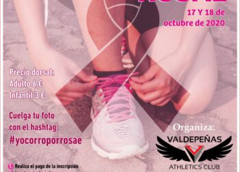 El Valdepeñas Athletics Club organiza la Carrera Rosa a Beneficio de la asociación ROSAE