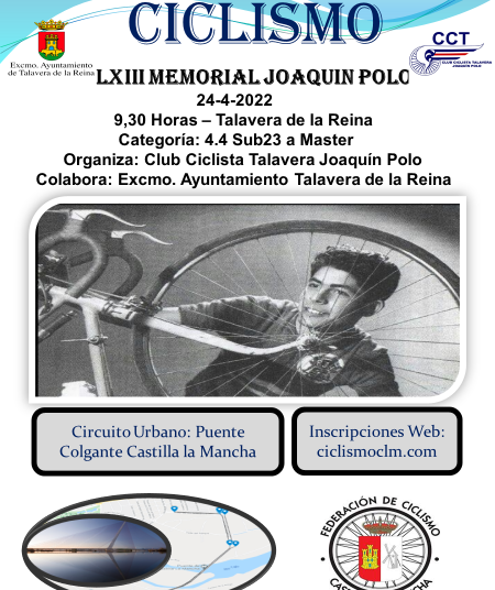 Cita en Talavera con el Memorial Joaquín Polo, una de las veteranas del calendario ciclista castellanomanchego